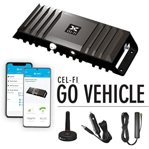 Cel-Fi GO Vehicle | Mobile Cellular Signal Booster for Vehicles, Fleets and SUVs | Approved for use on All Major US Carriers