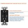 SZICT USB Outlet, 4.2A Electrical Outlet for iPhone XR/X/8, Samsung Galaxy S9/S8/S7 & other Smartphones, UL Listed, ETL Certified, 15A Tamper Resistant Duplex Receptacle with SS outlet cover, 4 Pack