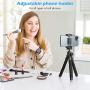 UBeesize Phone Tripod,Portable and Flexible Tripod with Wireless Remote and Universal Clip, Compatible with iPhone/Android/Camera GoPro,iPhone Tripod for Live Streaming Tiktok YouTube Video Recording