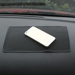 Tianmei 10.6in x 6.1in Extra Large Size Anti-Slip Rubber Pad, Car Dashboard Universal Non-Slip Mat use for Cell Phones, Sunglasses, Keys, Coins and More (Pure Black)