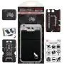 Double Pocket Gecko Phone Wallet - Smartphone Adhesive Card Holder - Cell Phone Pouch - Mobile Stick on Lycra Pocket by Gecko - Carry Credit Cards and Cash – (Black-White)