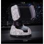 Bestbling Luxury Rhinestone Bling Universal Car Stand Phone Holder Air Vent Car Mount Stand Holder Compatible with iPhone X 8 Plus 7 Plus SE 6s 6 Plus 6 5s 5 4s 4 (Silver)