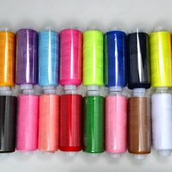 NEWCOMDIGI Sewing Thread Spool 24 Color 183 Meters Per Polyester All Purpose for Hand and Machine Sewing for Beginners, Travelers, Relatives and Friends