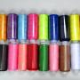 NEWCOMDIGI Sewing Thread Spool 24 Color 183 Meters Per Polyester All Purpose for Hand and Machine Sewing for Beginners, Travelers, Relatives and Friends