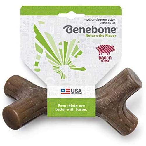 Benebone Maplestick/Bacon Stick Durable Dog Chew Toy for Aggressive Chewers, Made in USA