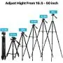 Phone Tripod, QI-EU 51”Extendable Lightweight Aluminum Travel Video Tripod Stand with Cell Phone Mount Holder & Bluetooth Remote, Compatible with iPhone/Android/Gopro/Camera for Selfie & Vlogging Phone Tripod, QI-EU 51”Extendable Lightweight Aluminum Travel Video Tripod Stand with Cell Phone Mount Holder & Bluetooth Remote, Compatible with iPhone/Android/Gopro/Camera for Selfie & Vlogging