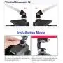 Hot Shoe Mount Tripod Adapter for Light Stand Degree Panoramic Ballhead Camera Strong Damping Cold Shoe Mount Bracket Monitor Holder with 1/4’’ Mount 360° Rotation for Sony Canon Nikon DSLR Camera