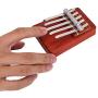 Kids Thumb Piano,5/6 Key Traditional Finger Piano Mbira Finger Percussion Pocket Keyboard Instrument for kid Children Musical Accompaniment Training Tool (5 Keys)