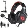 Game Lab Phantom LED Over-Ear Surround Sound Gaming Headset Noise Cancelling Mic Bundle with Stand (Black) for PC, Xbox One, PS4, Nintendo Switch, Mac, Desktop, Laptop, Computer, VR, Android, iOS