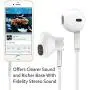 Headphones with Microphone, Certified XPOWER in-Ear 3.5mm Noise Isolating Earphones Sport Headset for Laptop Tablet Android Smartphones (White) 3-Pack