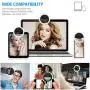 (Upgraded Version) Selfie Ring Light, Rechargeable Clip-on Selfie Fill Light, with 33LEDs Cell Phone Camera Photography Video Lighting for iPhone, Samsung, Android Smartphones(Black) (Upgraded Version) Selfie Ring Light, Rechargeable Clip-on Selfie Fill Light, with 33LEDs Cell Phone Camera Photography Video Lighting for iPhone, Samsung, Android Smartphones(Black)