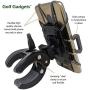 Golf Gadgets - Swing Recording System | Golf Cart or Pull Cart Mount for Smartphone. Compatible with iPhones, Samsung Galaxy, HTC, Any Phone. (Bar Mount)