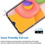 [3-Pack] PULEN Tempered Glass for Samsung Galaxy A01 Screen Protector,HD Clear Scratch Resistant Bubble Free Anti-Fingerprints Easy Installation 9H Hardness with Easy Installation Tray