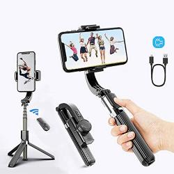 EMFOCE 3&1 Selfie Stick Phone Tripod Portable Metal Stabilizer with Remote Control Tripod for iPhone 11 Xs Xr 6 7 8 10 Plus Pro Note 8 9 10 Galaxy S7 S9 S10 Plus Android iOS Phone Stick