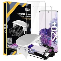EGV [2 Pack Screen Protector for Samsung Galaxy S20 Plus Tempered Glass [Fingerprint Unlock Compatible] [Easy to Install] [Case Friendly]