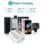 USB Charger Station MANTO 50W 8-Port Fast Cell Phone Desktop Charging Dock with 5ft Power Cord for Multi Devices - White USB Charger Station MANTO 50W 8-Port Fast Cell Phone Desktop Charging Dock with 5ft Power Cord for Multi Devices - White