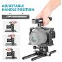 Neewer Camera Video Cage Rig Compatible with Sony A7RIII/A7III Camera, with Top Handle Grip and Cold Shoe Mount, Aviation Aluminum Design for Video Film Movie Making