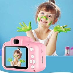 Nynicorny Kids Camera, Children Digital Rechargeable Cameras Toddler Educational Toys, Mini Children Video Record Camera with 1080P HD 2 Inch Screen & 32GB SD Card for Birthday (Pale Pink)