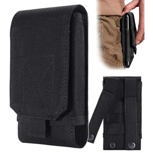 Urvoix Black Army Camo Molle Bag for Mobile Phone Belt Pouch Holster Cover Case Size L