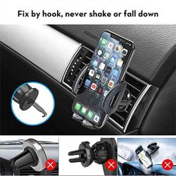 Gobeigo Air Vent Phone Holder for Car, Universal Vehicle Cell Phone Mount Cradle with Adjustable Clip Compatible with iPhone 11 Pro Max/XR/XS Max/XS/X/8/8 Plus/7/7P,Galaxy S10/S10+/S9/Note 9 and More