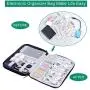 Electronics Organizer, Travel Cable Storage Bag Electronic Gadgets Accessories Case for Charging Cable, Cable Cord, Cell Phone, Hard Drives- Including 5 Pcs Reusable Fastening Cable Ties Electronics Organizer, Travel Cable Storage Bag Electronic Gadgets Accessories Case for Charging Cable, Cable Cord, Cell Phone, Hard Drives- Including 5 Pcs Reusable Fastening Cable Ties
