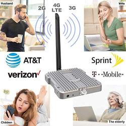 Amazboost Cell Phone Booster for Home -Up to 2,500 sq ft,Cell Phone Signal Booster Kit,All U.S. Carriers -Verizon,AT&T, T-Mobile, Sprint & More-4G 3G 2G LTE FCC Approved