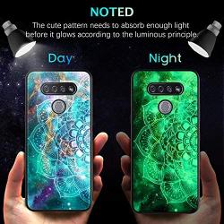 BENTOBEN LG K51 Phone Case, LG Reflect Case, LG Q51 Case, Slim Fit Glow in The Dark Shockproof Protective Hybrid Hard PC Soft TPU Bumper Cover Phone Cases for LG K51 / LG Q51, Mandala in Galaxy