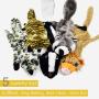 LECHONG Dog Squeaky Toys No Stuffing Plush Toys for Dogs, No Danger Dog Chew Toys for Small Medium and Large Dogs 5 Pack Dog Toys Set for Teething LECHONG Dog Squeaky Toys No Stuffing Plush Toys for Dogs, No Danger Dog Chew Toys for Small Medium and Large Dogs 5 Pack Dog Toys Set for Teething