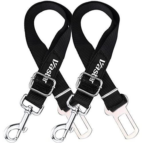 Vastar 2 Packs Adjustable Pet Dog Cat Car Seat Belt Safety Leads Vehicle Seatbelt Harness