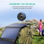Nekteck 28W Portable Solar Panel Charger, Waterproof Camping Gear Solar Powered Charger with 2 USB Port for iPhone X/8 Plus, Samsung Galaxy s9/s8,iPad, Tablet and Any USB Devices
