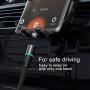 NetDot Gen12 3 in 1 Magnetic Fast Charging Data Transfer Cable Compatible with Micro USB & USB-C Smartphones and i-Product(3.3ft/2 Pack Black)