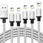 iPhone Charger Lightning Cable, MFi Certified 5Pack 3/3/6/6/10FT Extra Long Nylon Braided USB Charging Cord Data Sync Wire Compatible iPhone 11/Pro/Max/X/XS/XR/XS Max/8/Plus/7/7 Plus/6/6S/6 Plus More iPhone Charger Lightning Cable, MFi Certified 5Pack 3/3/6/6/10FT Extra Long Nylon Braided USB Charging Cord Data Sync Wire Compatible iPhone 11/Pro/Max/X/XS/XR/XS Max/8/Plus/7/7 Plus/6/6S/6 Plus More
