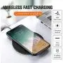 Wireless Charger Black Fast Ultra Slim 10W Wireless Charging Station Qi-Certified,Universal Wireless Charging Station Pad Compatible for Smart Phones and Other QI Devices(No AC Adapter,1 Pack) Wireless Charger Black Fast Ultra Slim 10W Wireless Charging Station Qi-Certified,Universal Wireless Charging Station Pad Compatible for Smart Phones and Other QI Devices(No AC Adapter,1 Pack)