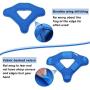 The Combo of VR Face Silicone Cover Mask Pad & Head Strap Pad Cushion Compatible for Oculus Quest Sweatproof Light Blocking (Washable) for Virtual Reality Headset (Blue)