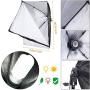 MOUNTDOG Photography Continuous Softbox Lighting Kit 20&quotX28" Professional Photo Studio Equipment with 2pcs 95W E27 Socket 5500K Video Lighting Bulb for Filming Portraits Shoot