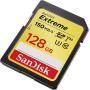 SanDisk 128GB Extreme SDXC UHS-I Card - C10, U3, V30, 4K UHD, SD Card - SDSDXV5-128G-GNCIN