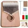 Kalimba Thumb Piano 17 Keys with Tuning Hammer and Study Instruction,Portable Mbira Sanza Finger Piano, Musical Intruments Gifts for Kids Adults Beginners Kalimba Thumb Piano 17 Keys with Tuning Hammer and Study Instruction,Portable Mbira Sanza Finger Piano, Musical Intruments Gifts for Kids Adults Beginners
