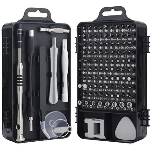 Screwdriver Set, Trekoo 110 in 1 Precision Screwdriver Repair Tool Kit Magnetic Driver Kit Professional Repair Tool Kit for iPhone X, 8, 7 / Cellphone/Computer/Tablet/PC/electronic etc (Black) Screwdriver Set, Trekoo 110 in 1 Precision Screwdriver Repair Tool Kit Magnetic Driver Kit Professional Repair Tool Kit for iPhone X, 8, 7 / Cellphone/Computer/Tablet/PC/electronic etc (Black)