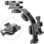 ChromLives Camera L Bracket Mount Video Grip L-Bracket with Dual Flash Cold Shoe Mount 1/4 Tripod Screw, Heavy Duty Padded Hand Grip for DSLR Camera Camcorder (Updated)