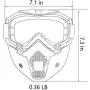 MOCHOEL Motorcycle Goggles Mask, Tactical Glasses for Outdoor Airsoft CS Snowmobile Skiing Riding Motocross Cycling Anti-Fog Windproof UV400 Safety Protection Halloween/Costume Ball MOCHOEL Motorcycle Goggles Mask, Tactical Glasses for Outdoor Airsoft CS Snowmobile Skiing Riding Motocross Cycling Anti-Fog Windproof UV400 Safety Protection Halloween/Costume Ball