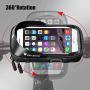 Bicycle Handlebar Bag, Mobile Phone Bag, Highly Sensitive Touch Screen, 360-degree Rotation, Suitable for 3.5-6.5 inch Smartphones (Black-2)