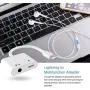[Apple MFi Certified] iPhone Headphone Adapter & Splitter, 2 in 1 Lightning to 3.5mm Headphone Audio & Charger for iPhone 11/11 Pro/XS/XR/X/8 7 6, iPad, iPod, Support Calling & Music Control & iOS 13
