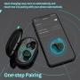 Wireless Earbuds Bluetooth 5.0 with USB Charging Case IPX8 Waterproof HiFi Stereo Noise Cancelling Headphones in Ear Built in Mic Headset 120H Playtime for Sport Black