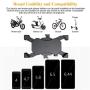 Bike Phone Mount, BAVNCO 360° Rotation Adjustable Bicycle Motorcycle Universal Detachable Phone Mount Holder for iPhone 11 MAX XR X 8 7 6S Plus/Samsung Galaxy S10 S9 S8 Plus Note 10 8/ LG More(Black)