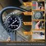 AstroAI Upgraded 100 PSI Tire Inflator with Pressure Gauge, Heavy Duty with Large 2" Easy Read Glow Dial, Air Chuck, Quick Connect Coupler and Rubber Hose Compressor Accessories