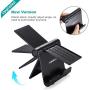Aibocn Multi-Angle Cell Phone Stand, Adjustable Flodable Holder for Tablets Smartphones and E-Readers Compatible with iPhone iPad Air iPod Samsung Galaxy and More, Black