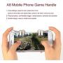 LMCS A8 Mobile Phone Six Fingers Aim Keys Metal Game Handle Controller Shooter Trigger for PUBG Shooter Game Pad Handle Drop Ship
