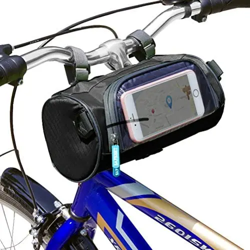 Just Mode(TM) Bicycle Cycling Tube Frame Pannier Waterproof Bike Bag Mobile Phone Screen Touch Holder with Straps Just Mode(TM) Bicycle Cycling Tube Frame Pannier Waterproof Bike Bag Mobile Phone Screen Touch Holder with Straps