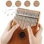 WoneNice 17 key kalimba Thumb Piano, Mbira Solid Mahogany Finger Piano, Gift for Kids Adult Beginners WoneNice 17 key kalimba Thumb Piano, Mbira Solid Mahogany Finger Piano, Gift for Kids Adult Beginners