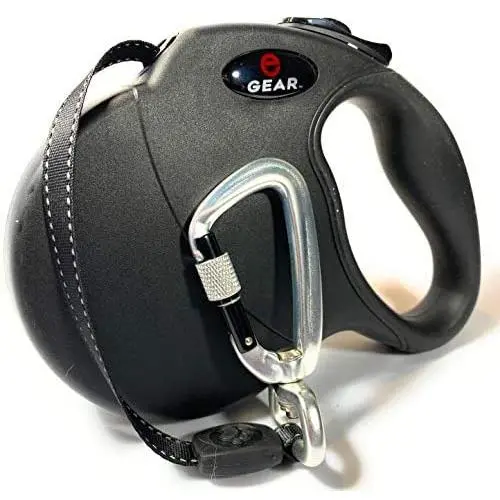Enthusiast Gear Retractable Carabiner Dog Leash with Lock for Large and Medium Breeds | Heavy Duty 16 ft Strong Reflective Polyester Webbing, 1-Button Break & Lock, Anti-Slip Handle, Tangle Free Enthusiast Gear Retractable Carabiner Dog Leash with Lock for Large and Medium Breeds | Heavy Duty 16 ft Strong Reflective Polyester Webbing, 1-Button Break & Lock, Anti-Slip Handle, Tangle Free